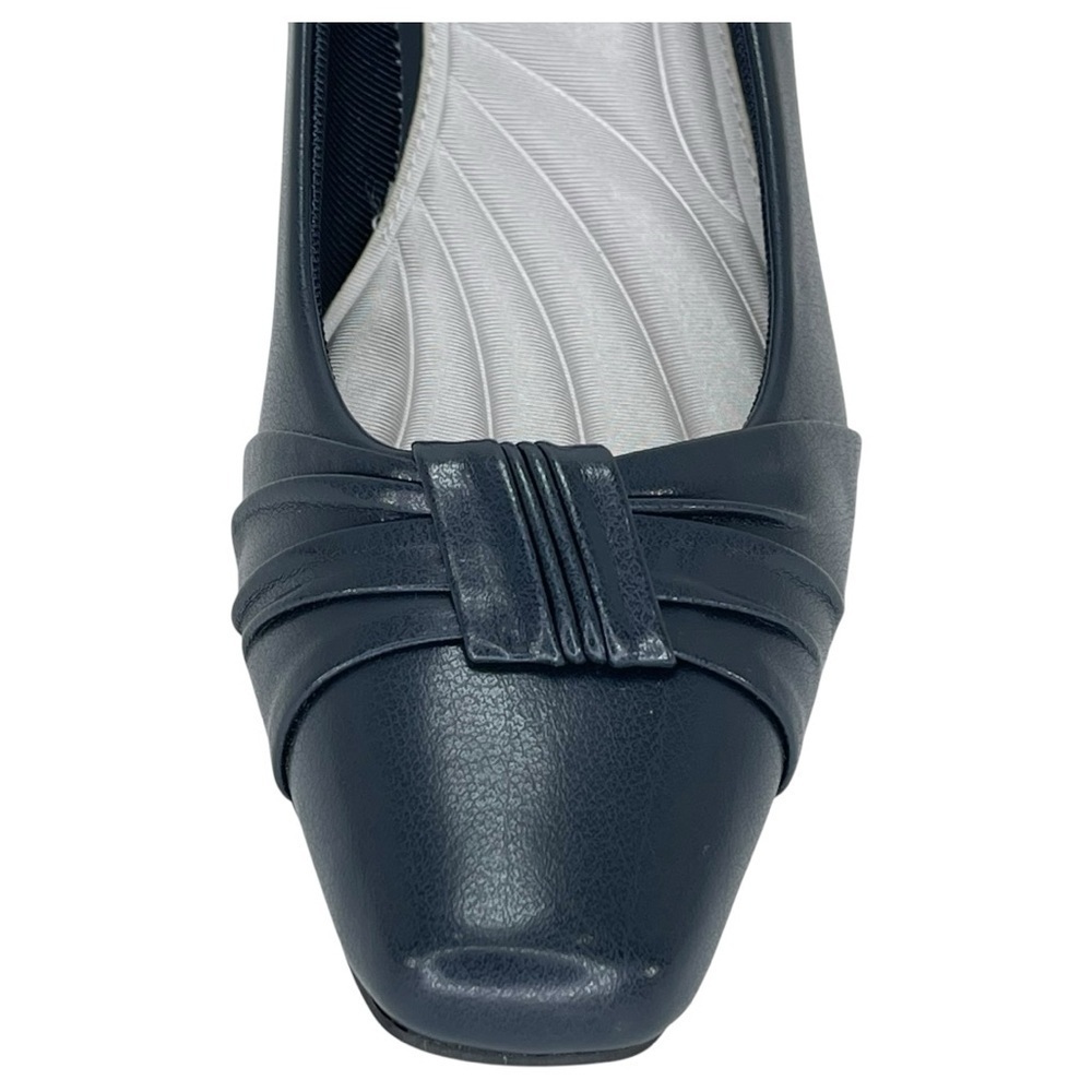 Easy Street Waive Navy Faux Leather Womens Pumps Size 7.5W - Picture 7 of 13